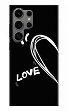 Love Line Samsung S24 Ultra Hard Case Back Cover by Casekaro