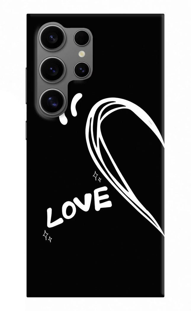 Love Line Samsung S24 Ultra Hard Case Back Cover by Casekaro