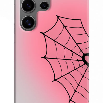 Pink Web Samsung S24 Ultra Hard Case Back Cover by Casekaro