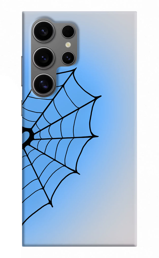 Blue Web Samsung S24 Ultra Hard Case Back Cover by Casekaro
