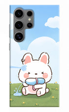 Bunny Treat Samsung S24 Ultra Hard Case Back Cover by Casekaro