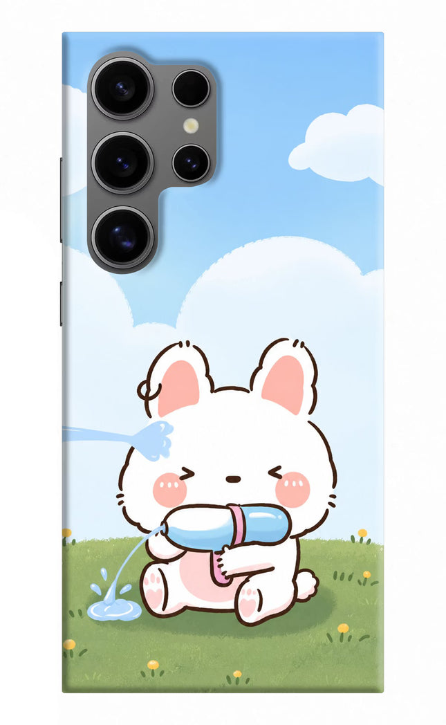 Bunny Treat Samsung S24 Ultra Hard Case Back Cover by Casekaro