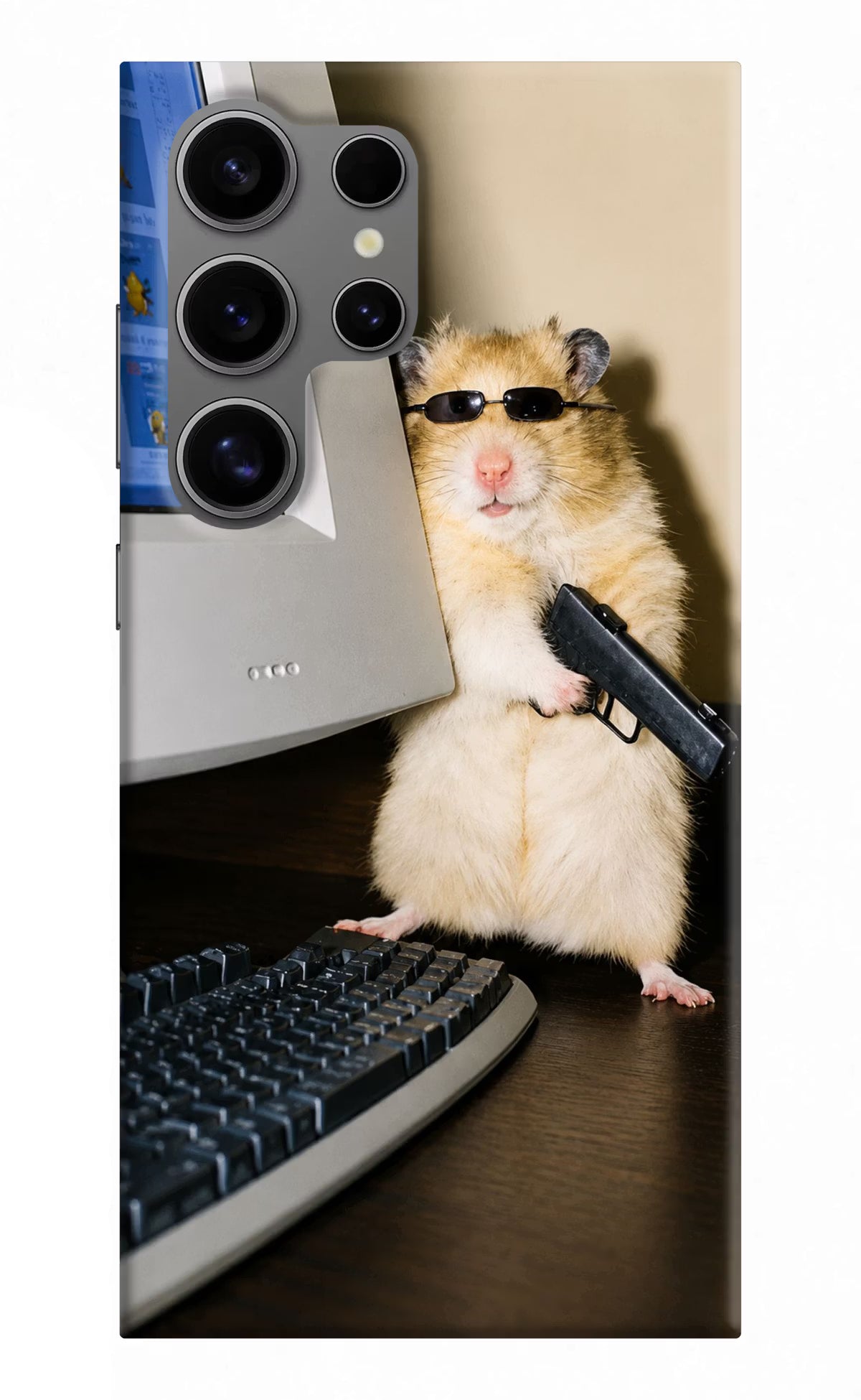 Hacker Hamster Samsung S24 Ultra Back Cover