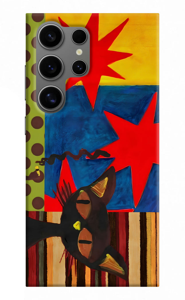 Pop Cat Samsung S24 Ultra Hard Case Back Cover by Casekaro