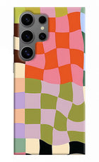 Wavy Grid Samsung S24 Ultra Back Cover