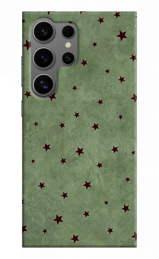 Green Stars Samsung S24 Ultra Hard Case Back Cover by Casekaro