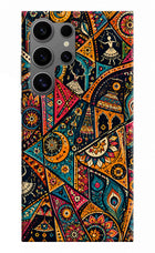 Folk Print Samsung S24 Ultra Hard Case Back Cover by Casekaro