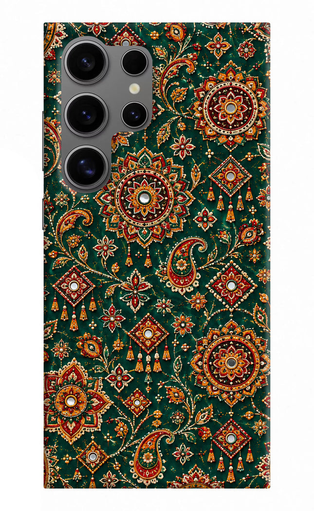 Green Pataka Samsung S24 Ultra Hard Case Back Cover by Casekaro
