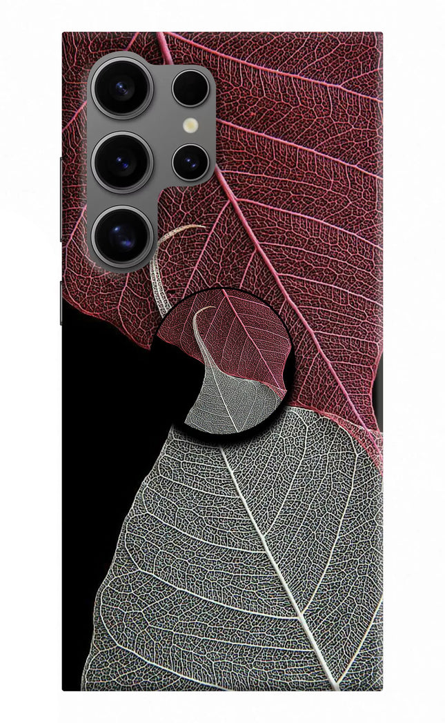 Leaf Pattern Samsung S24 Ultra Pop Case by Casekaro