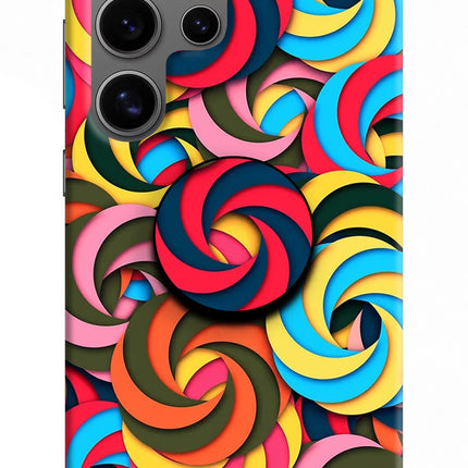 Spiral Pattern Samsung S24 Ultra Pop Case by Casekaro