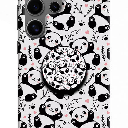 Cute Panda Samsung S24 Ultra Pop Case by Casekaro