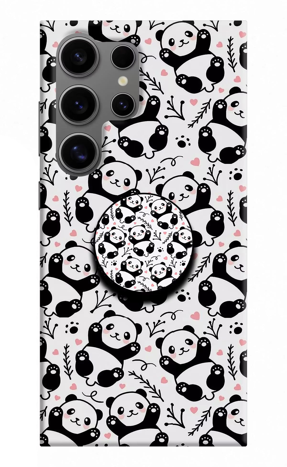 Cute Panda Samsung S24 Ultra Pop Case by Casekaro