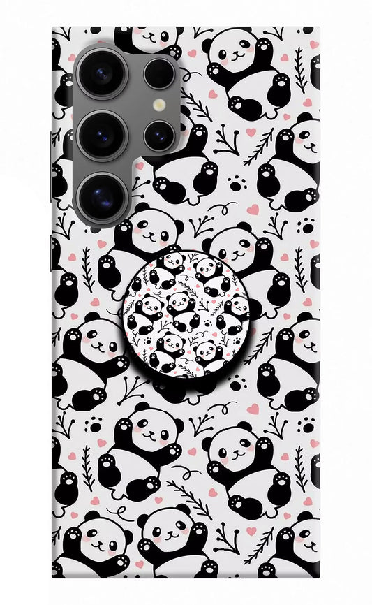 Cute Panda Samsung S24 Ultra Pop Case by Casekaro