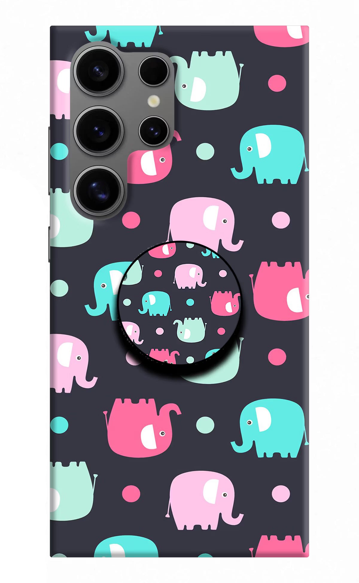 Baby Elephants Samsung S24 Ultra Pop Case by Casekaro