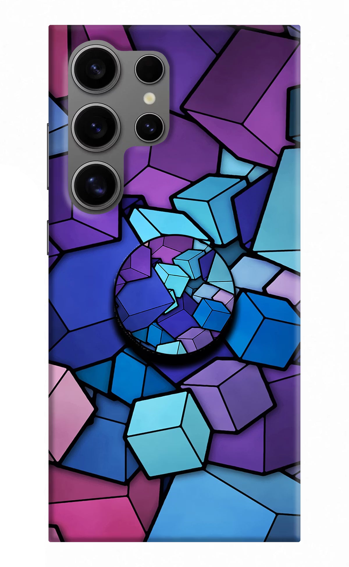 Cubic Abstract Samsung S24 Ultra Pop Case by Casekaro