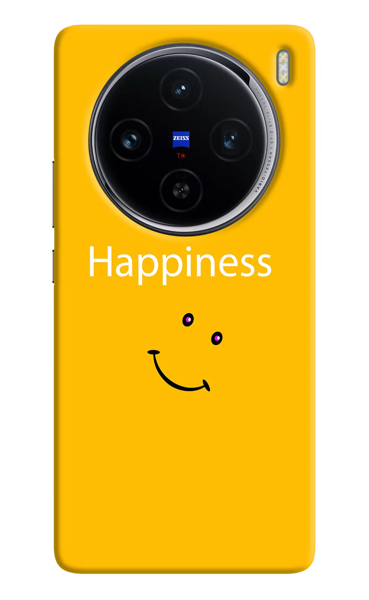 Happiness With Smiley Vivo X100 Hard Case Back Cover by Casekaro