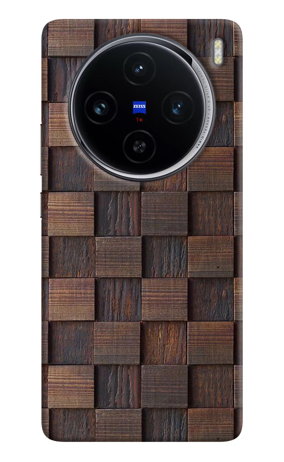 Wooden Cube Design Vivo X100 Hard Case Back Cover by Casekaro