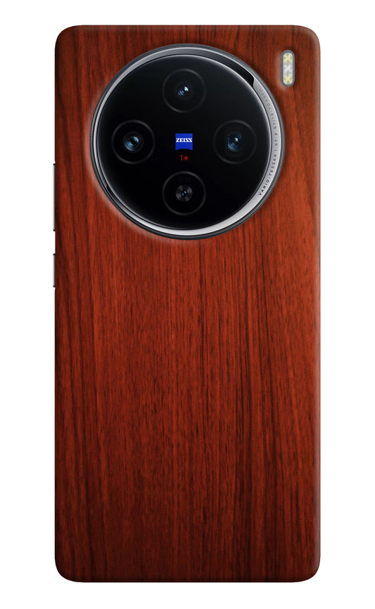 Wooden Plain Pattern Vivo X100 Back Cover