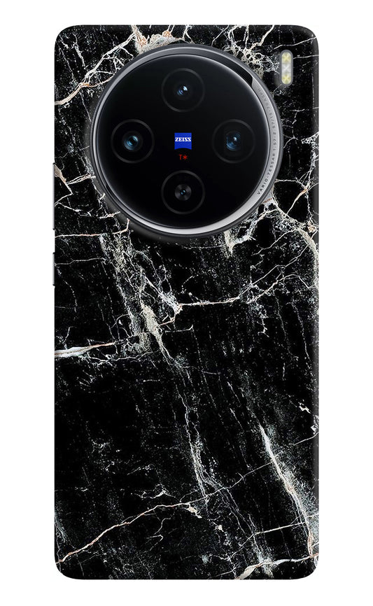 Black Marble Texture Vivo X100 Back Cover