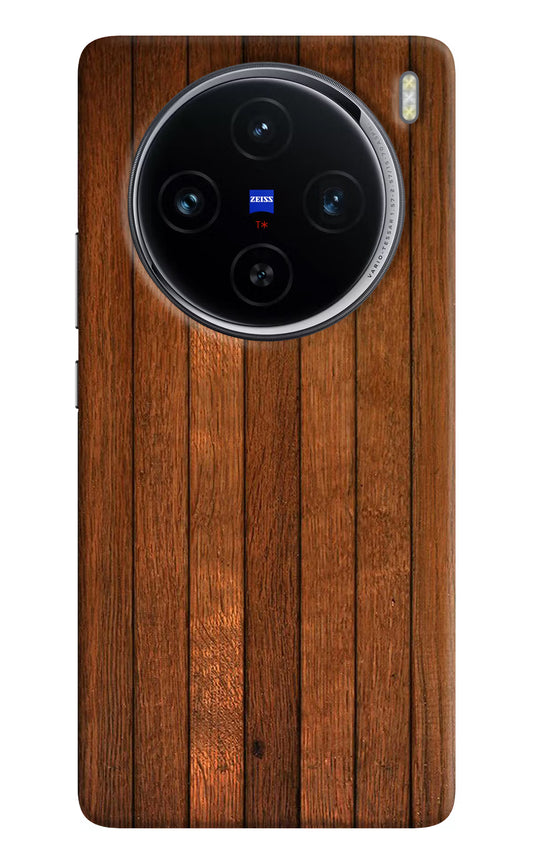 Wooden Artwork Bands Vivo X100 Hard Case Back Cover by Casekaro