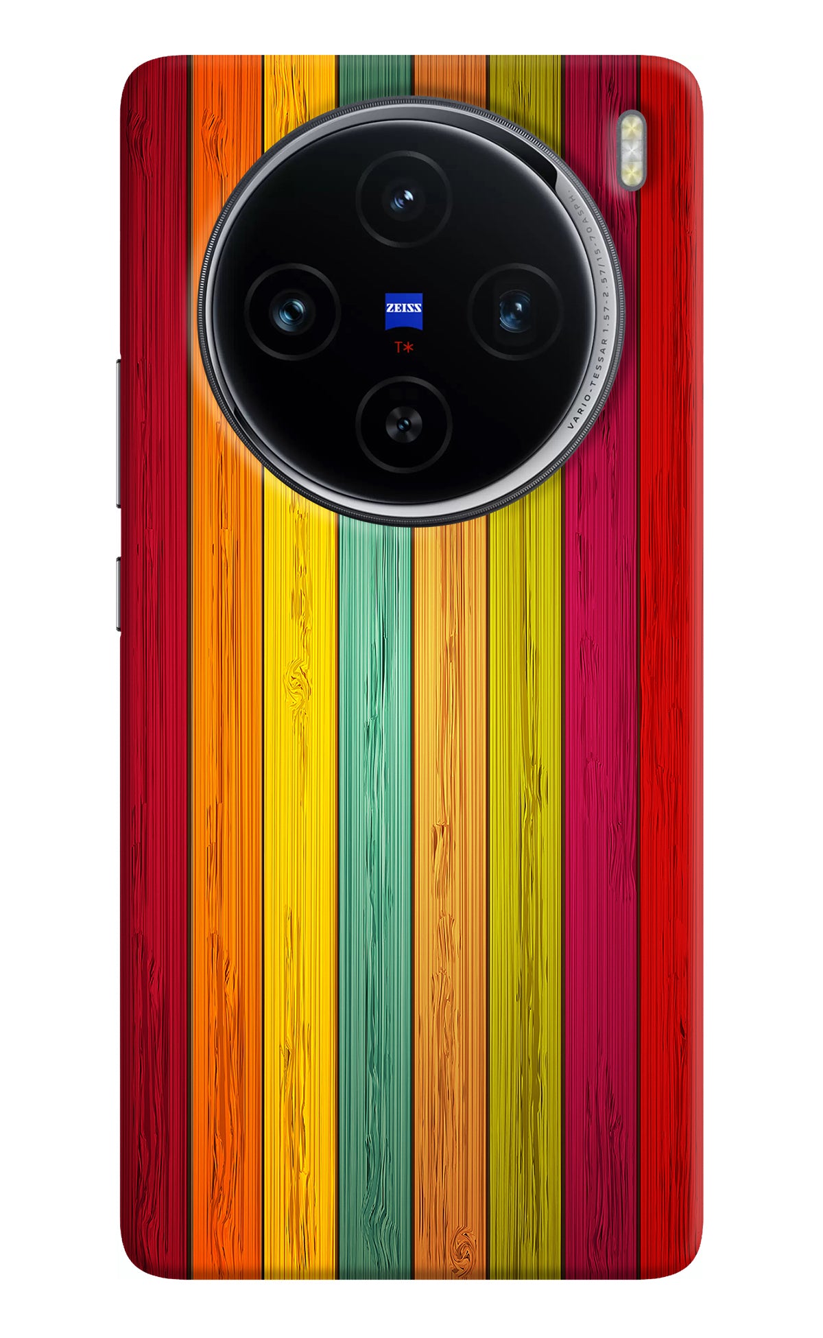 Multicolor Wooden Vivo X100 Back Cover