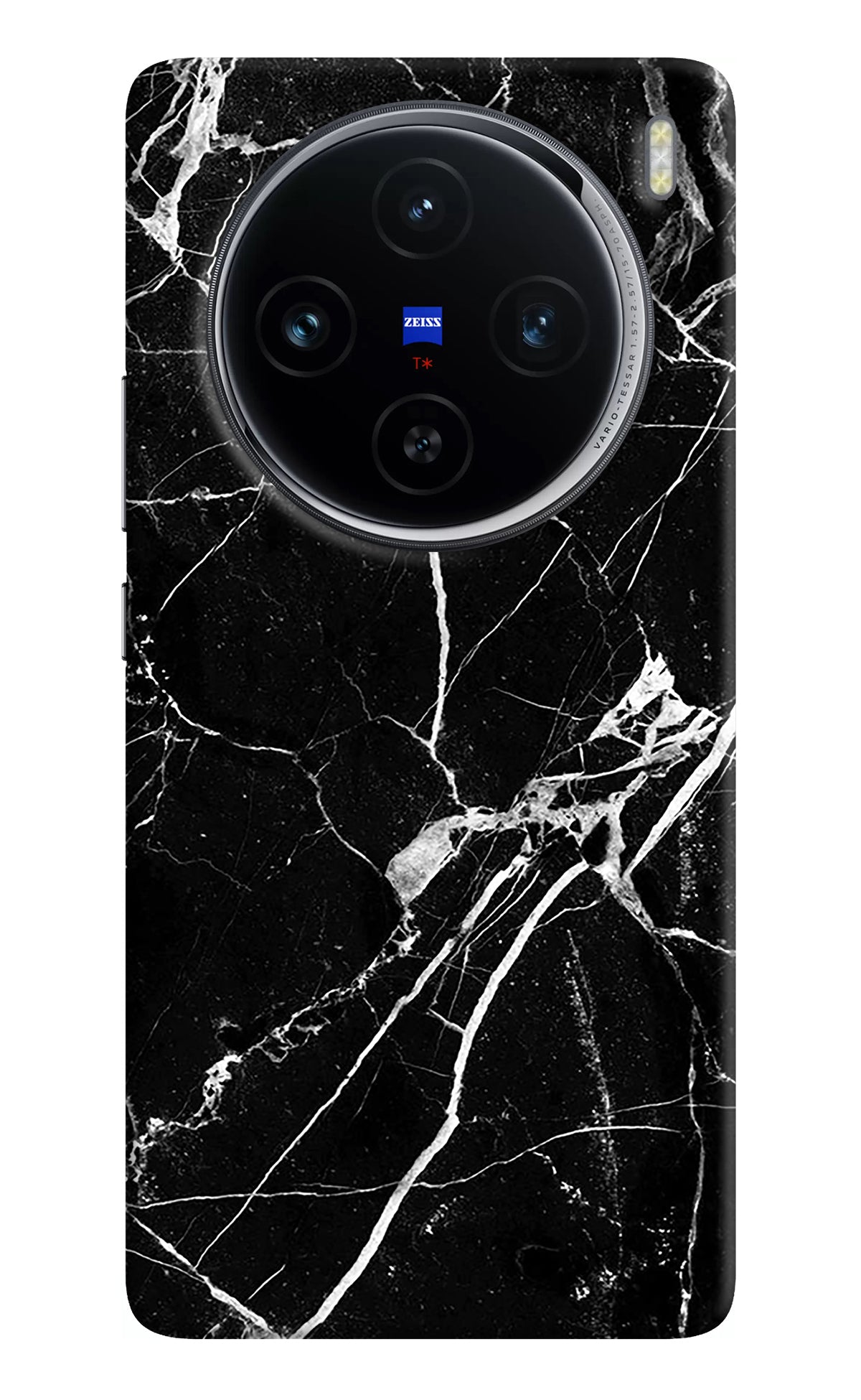 Black Marble Pattern Vivo X100 Back Cover