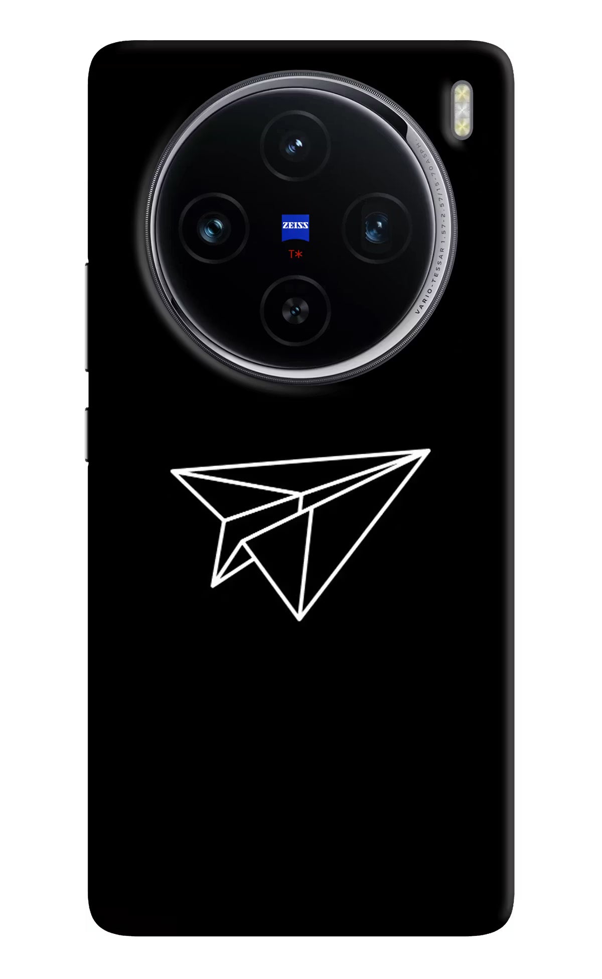 Paper Plane White Vivo X100 Hard Case Back Cover by Casekaro