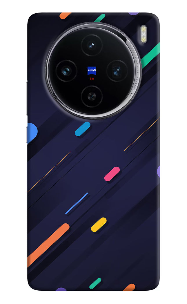 Abstract Design Vivo X100 Hard Case Back Cover by Casekaro