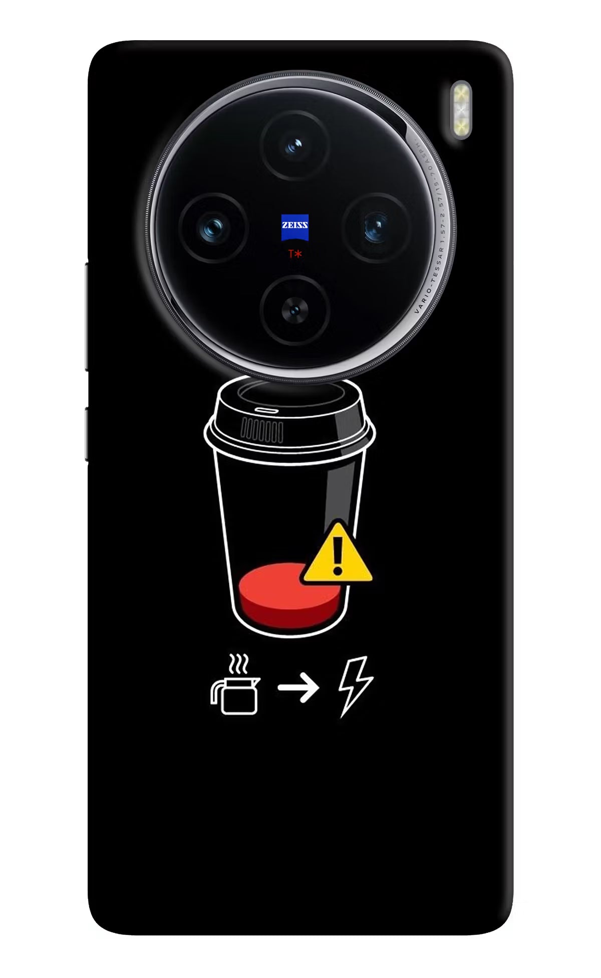 Coffee Vivo X100 Hard Case Back Cover by Casekaro