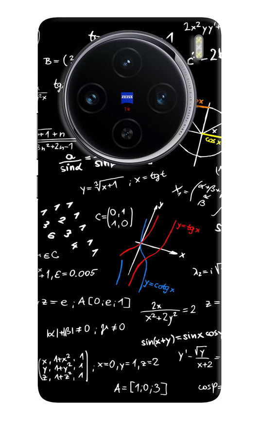 Mathematics Formula Vivo X100 Hard Case Back Cover by Casekaro