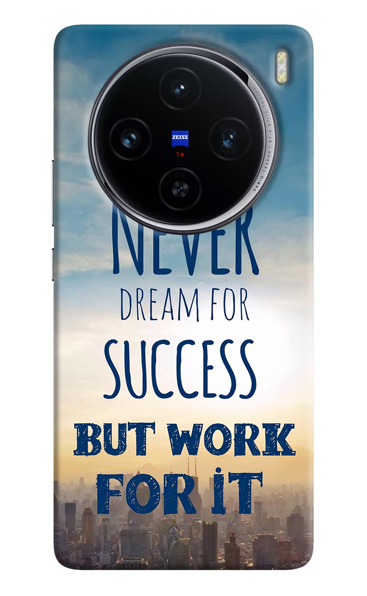 Never Dream For Success But Work For It Vivo X100 Hard Case Back Cover by Casekaro