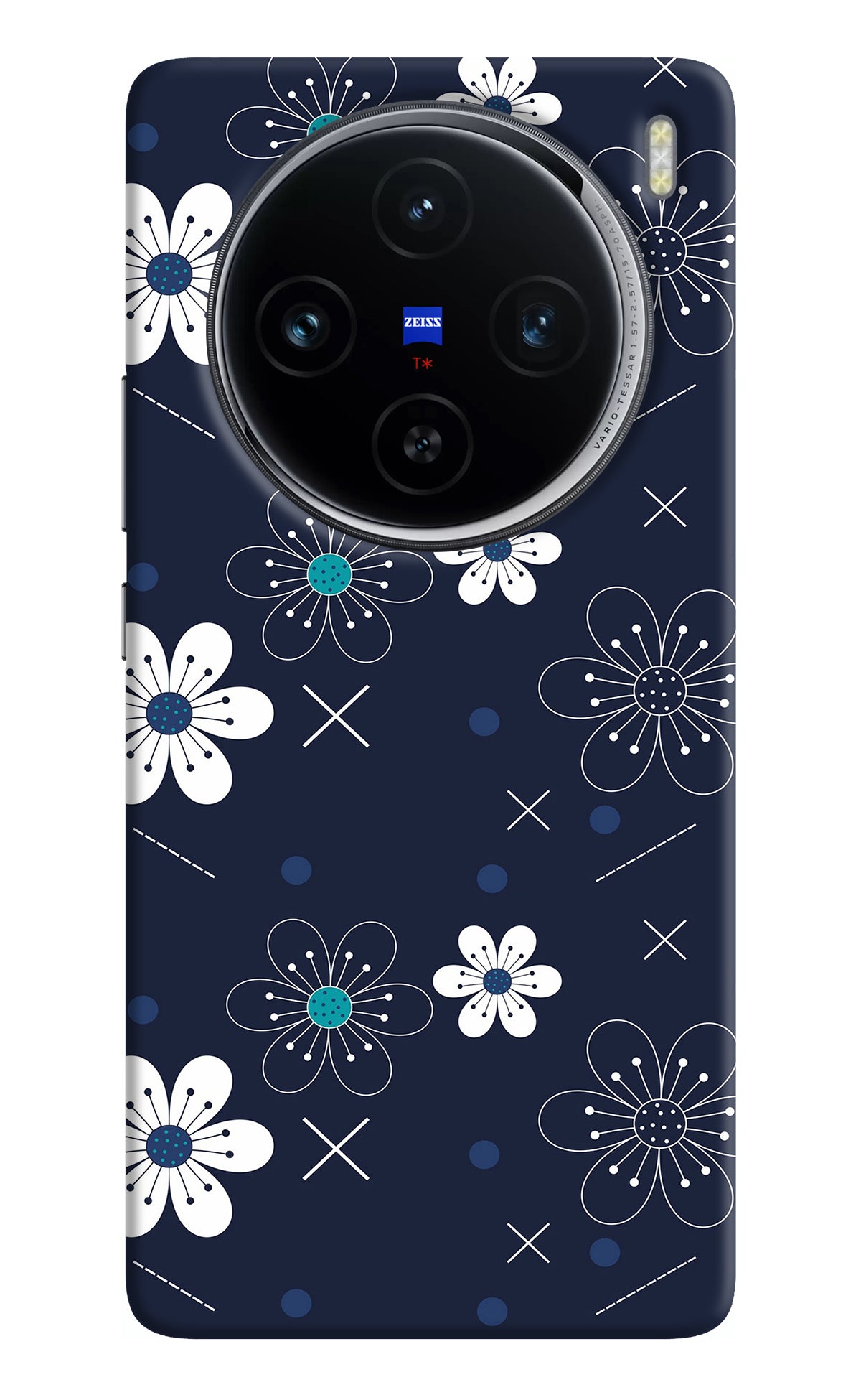 Flowers Vivo X100 Back Cover