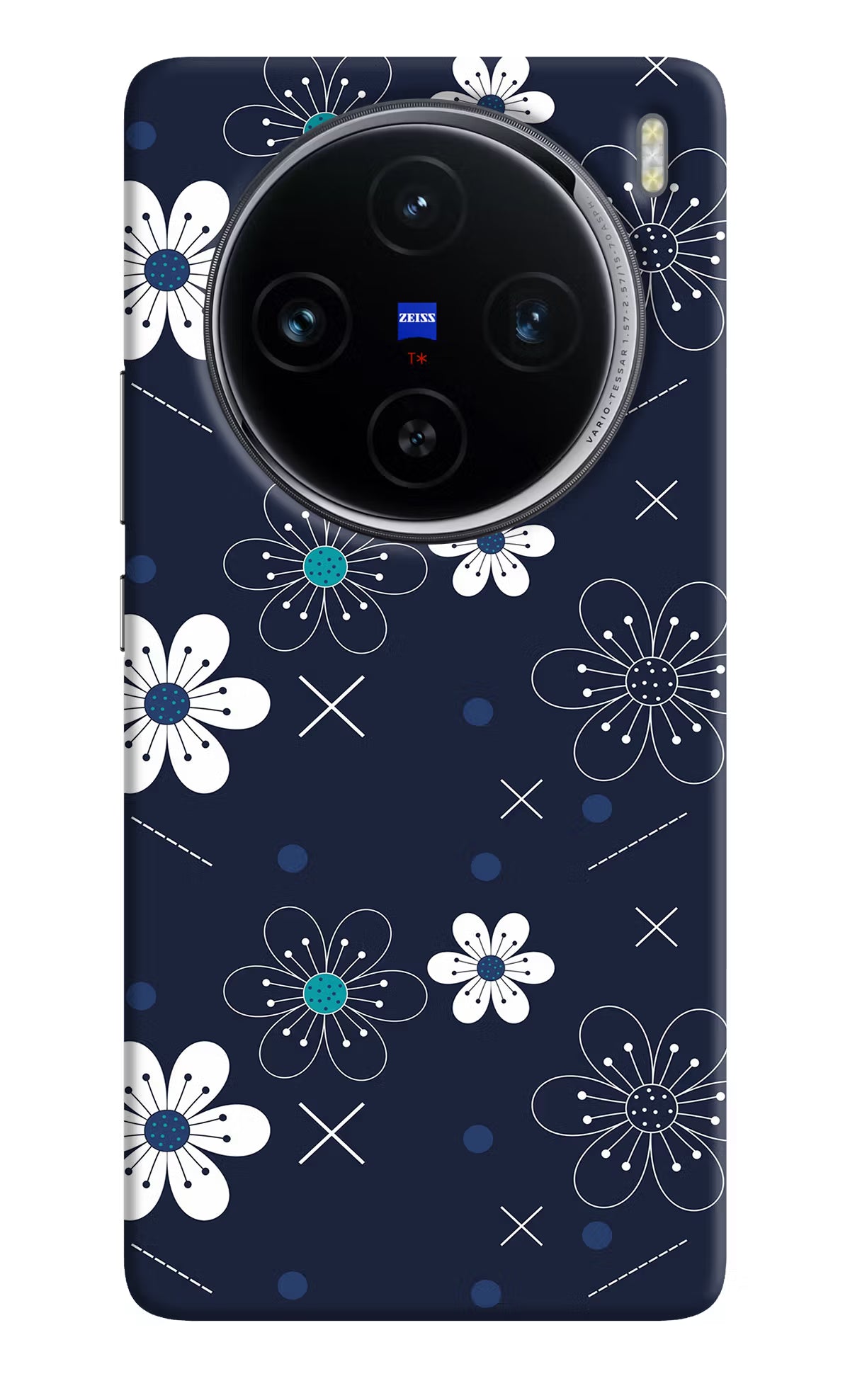 Flowers Vivo X100 Hard Case Back Cover by Casekaro