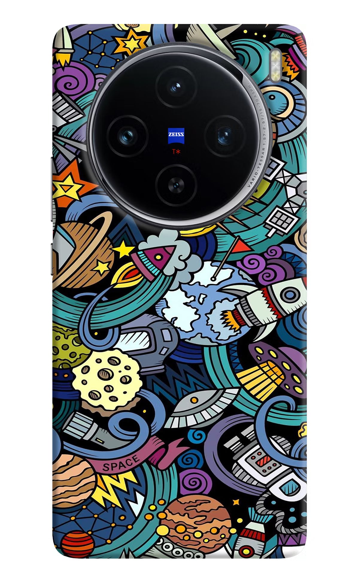 Space Abstract Vivo X100 Hard Case Back Cover by Casekaro