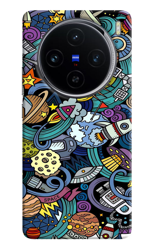 Space Abstract Vivo X100 Hard Case Back Cover by Casekaro