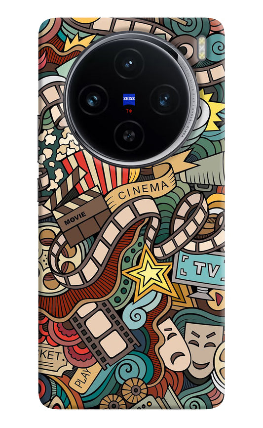 Cinema Abstract Vivo X100 Hard Case Back Cover by Casekaro