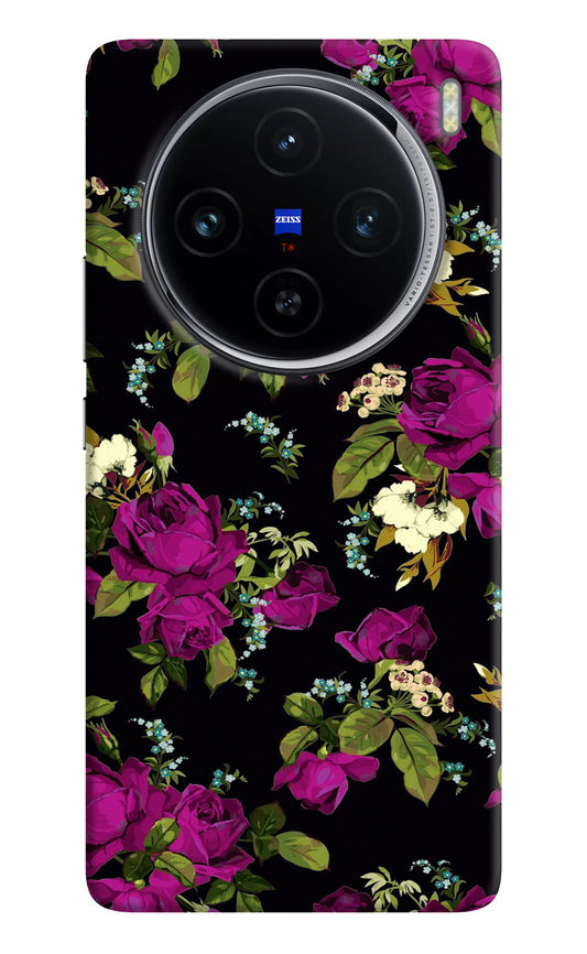 Flowers Vivo X100 Back Cover