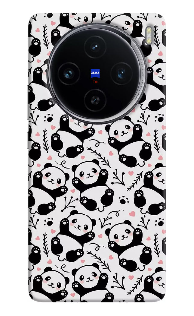 Cute Panda Vivo X100 Hard Case Back Cover by Casekaro