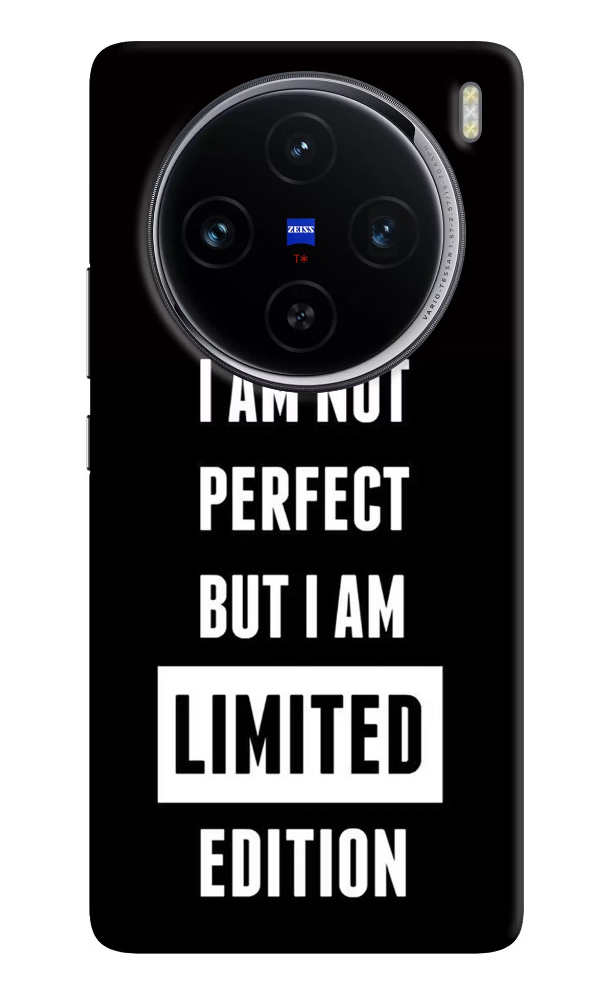 I Am Not Perfect But I Am Limited Edition Vivo X100 Hard Case Back Cover by Casekaro