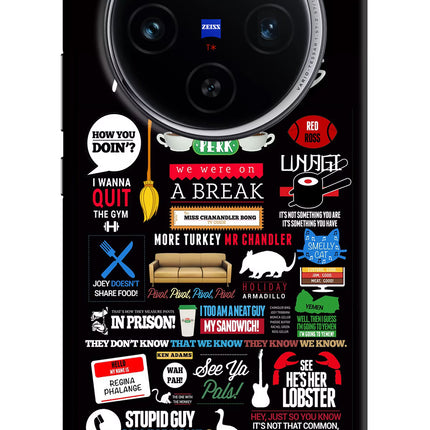 FRIENDS Vivo X100 Hard Case Back Cover by Casekaro