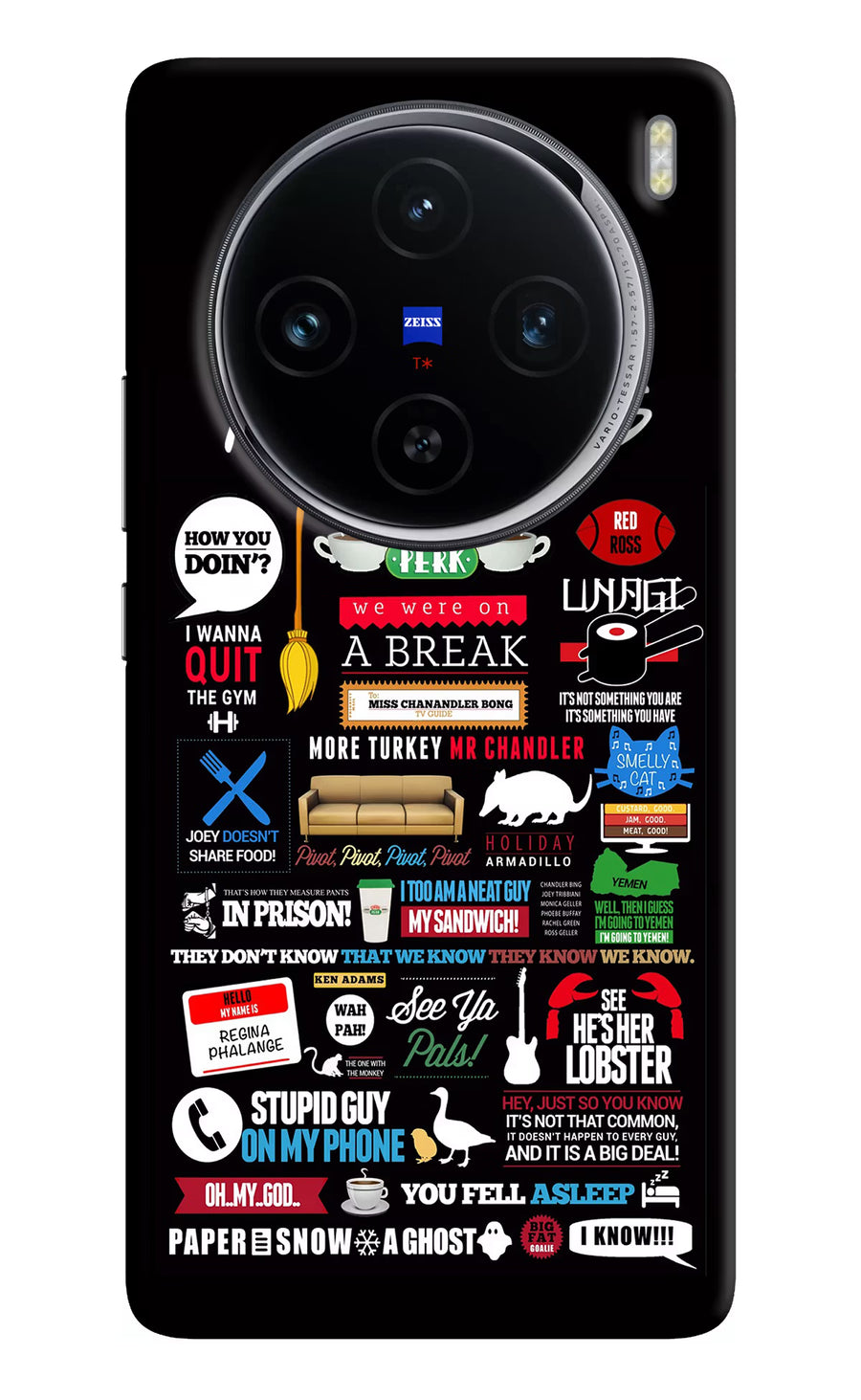 FRIENDS Vivo X100 Back Cover, Hard case