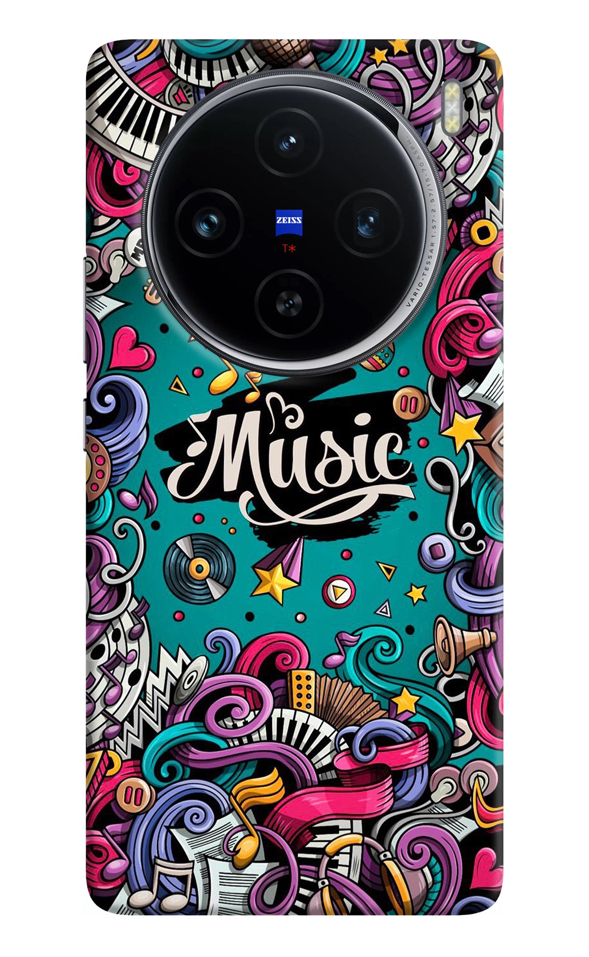 Music Graffiti Vivo X100 Back Cover