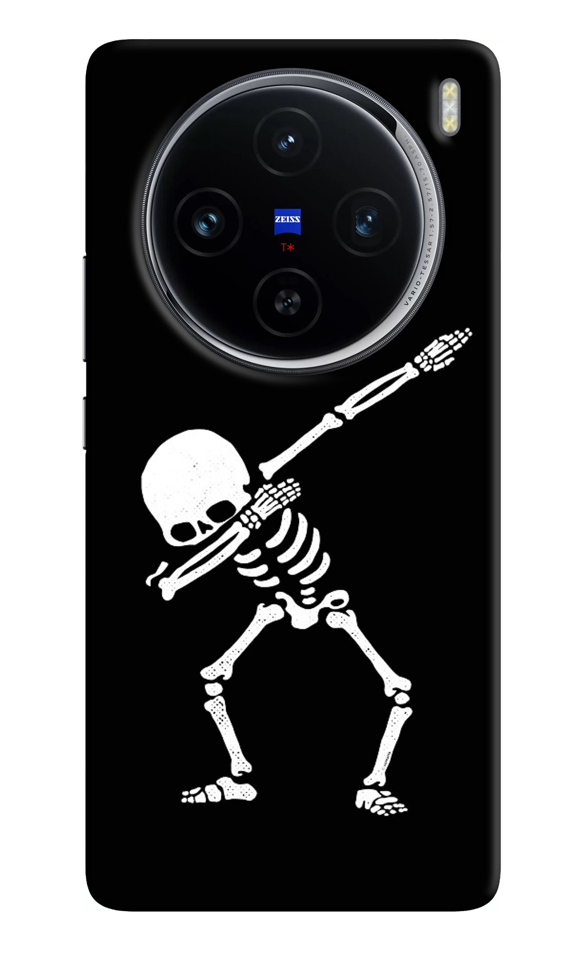 Dabbing Skeleton Art Vivo X100 Back Cover