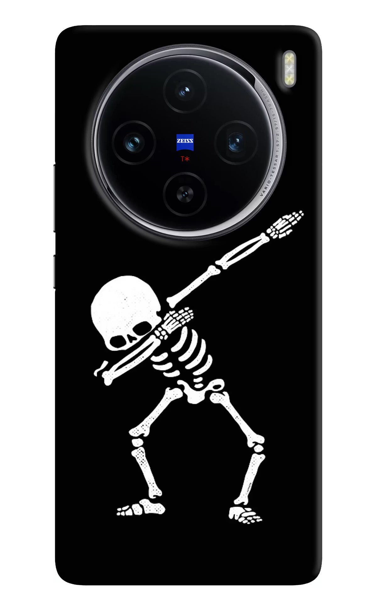 Dabbing Skeleton Art Vivo X100 Hard Case Back Cover by Casekaro
