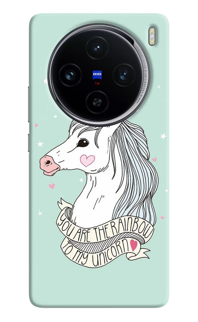 Unicorn Wallpaper Vivo X100 Hard Case Back Cover by Casekaro