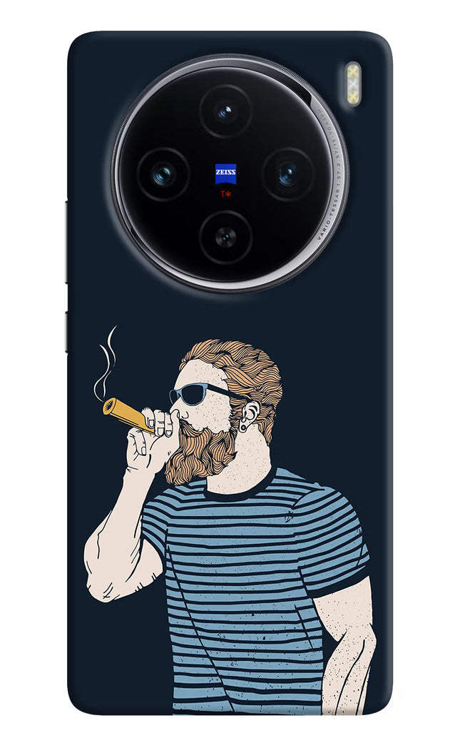 Smoking Vivo X100 Hard Case Back Cover by Casekaro