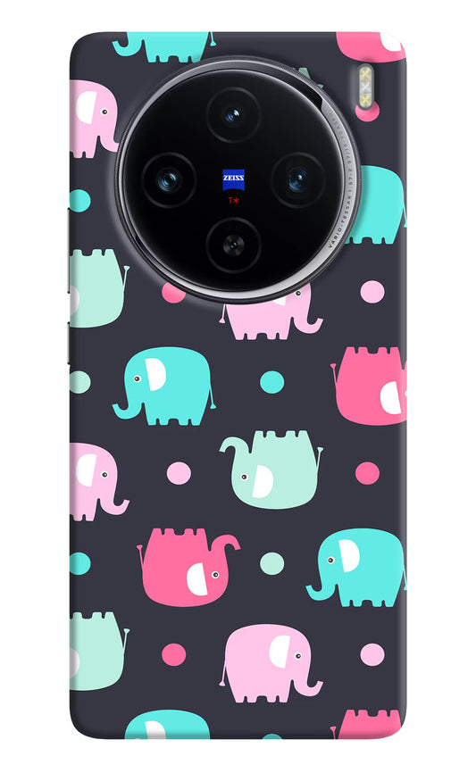 Elephants Vivo X100 Hard Case Back Cover by Casekaro