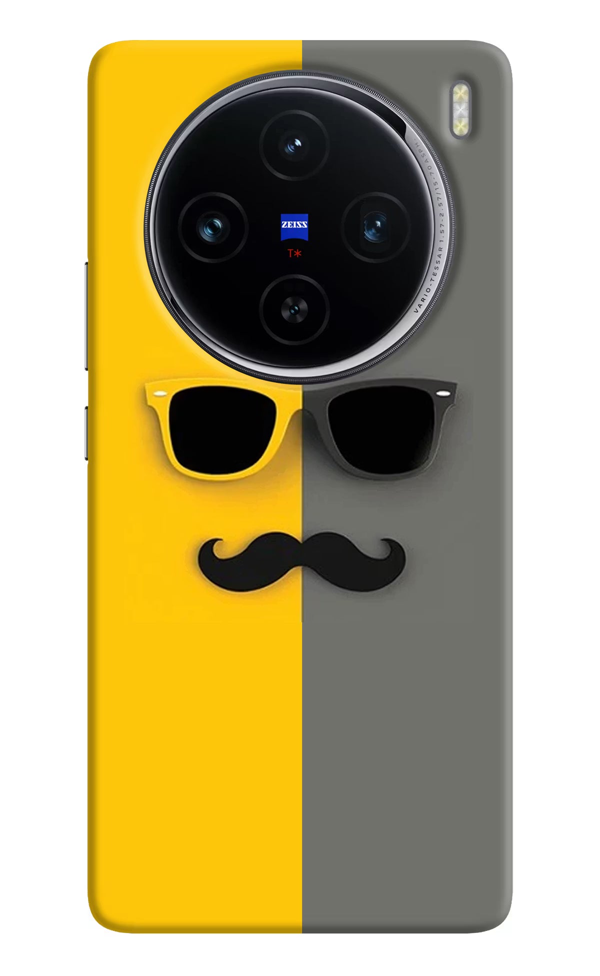 Sunglasses with Mustache Vivo X100 Hard Case Back Cover by Casekaro