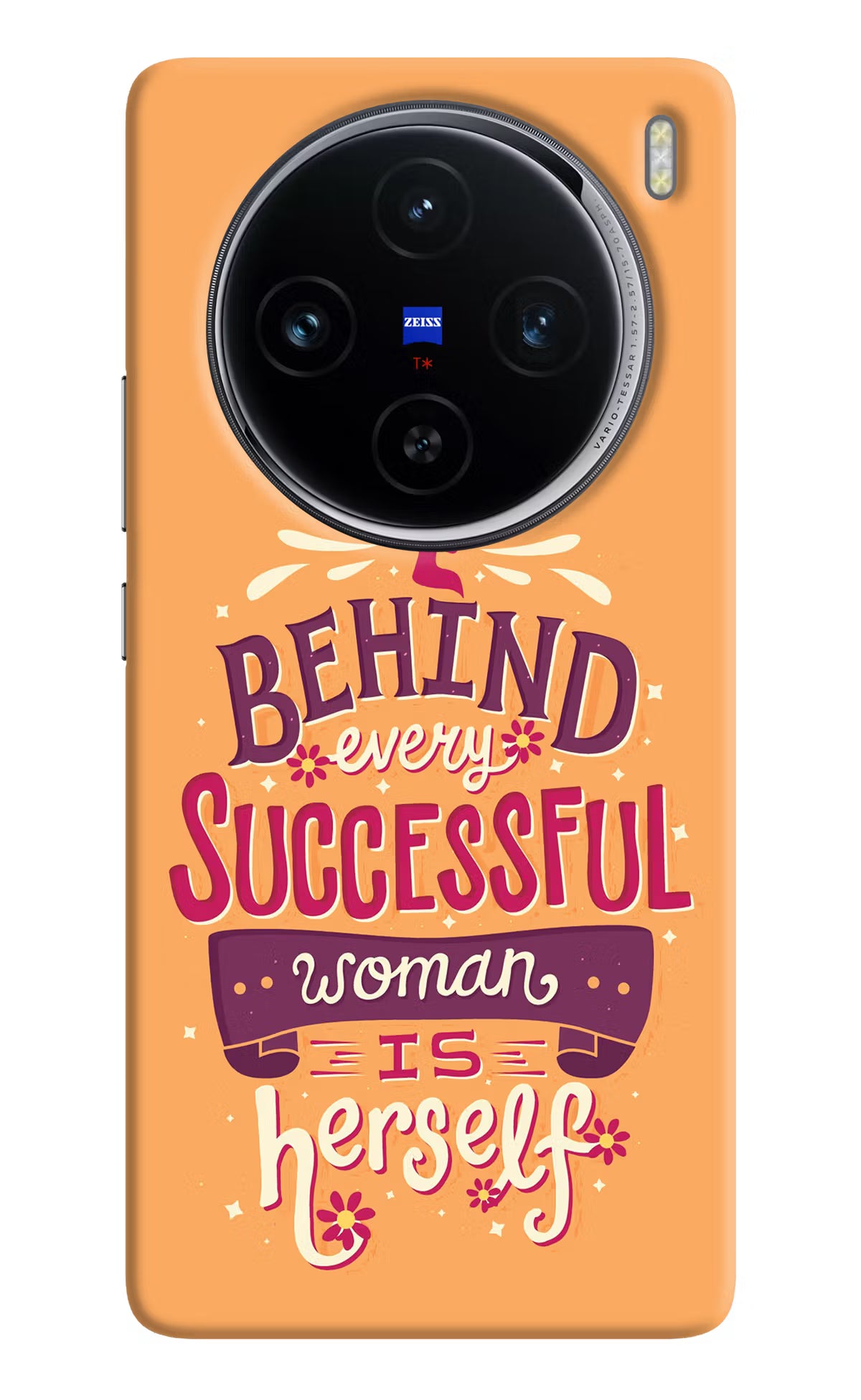 Behind Every Successful Woman There Is Herself Vivo X100 Hard Case Back Cover by Casekaro