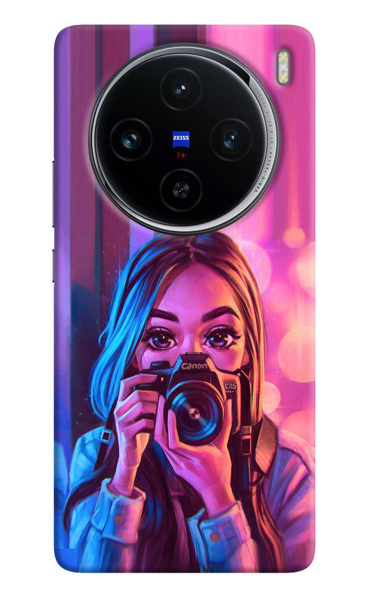 Girl Photographer Vivo X100 Back Cover